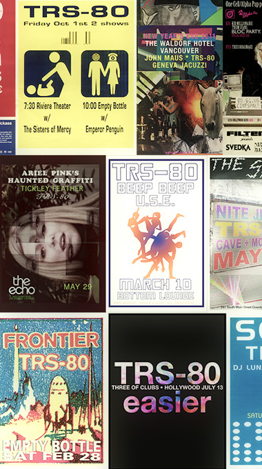 TRS-80 Posters Sisters of Mercy John Maus Ariel Pink's Haunted Graffiti Geneva Jacuzzi